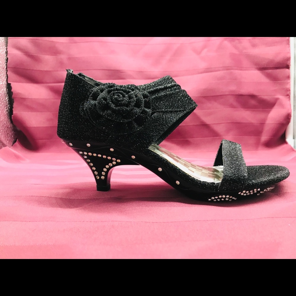 NEW Diamond V.I.P Girls Rhinestone Platform Heels